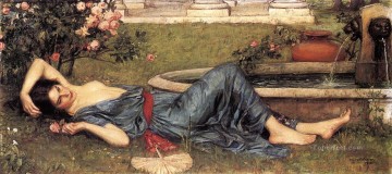 甘い夏のギリシャ人女性 ジョン・ウィリアム・ウォーターハウス Oil Paintings